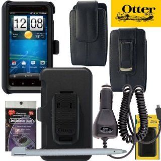 Otterbox Defender Case for AT&T HTC Vivid with Heavy Duty Car Charger, Vertical Leather Case that fits your phone with the Otterbox on and Stylus to keep fingerprints off your case. Also comes with Anti Radiation Shield. Cell Phones & Accessories