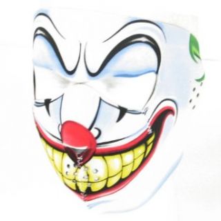 New Joker Clown Neoprene Full Face Mask Muzzle Motorcycle Nose Mouth Adj Size: Costume Masks: Clothing