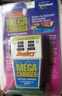 Sizzlers Juice Machine Mega Charger by Playing Mantis   This is the Holy Grail of Sizzler Juice Machines. Adjustable built in timer automatically turns off Mega Charger after pre selected time of 1 4 minutes! No more holding down the button to charge your 