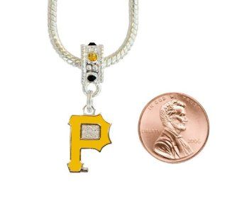 Pittsburgh Pirates Charm with Connector Will Fit Pandora, Troll, Biagi and More : Sports Fan Necklaces : Sports & Outdoors