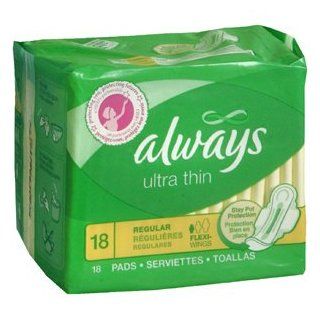 ALWAYS ULTRA THIN W/WING 12/Case 18 EACH: Health & Personal Care