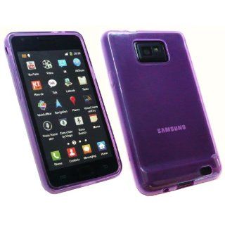 Samsung Galaxy SII S2 i9100 Canadian, International And AT&T SGH i777 Versions Super Hydro TPU Gel Case Skin Frosted Pattern Purple By Kit Me Out Kit Me Out International Limited Cell Phones & Accessories