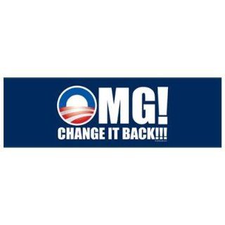 Printed OMG Change it backcolor political election 2012 Barack Obama Joe Biden Mitt Romney Paul Ryan Republican Democrat sticker decal for any smooth surface such as windows bumpers laptops or any smooth surface.: Everything Else