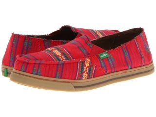 Sanuk Cabrio Poncho Womens Slip on Shoes (Red)