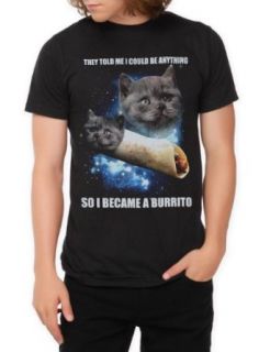 Became A Burrito Cat T Shirt 2XL Size : XX Large at  Mens Clothing store