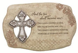 Abbey Press Two Shall Become One Plaque Wall Hanging Wedding Size: 6" by 8 7/8"   Decorative Plaques