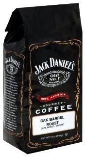 Jack Daniel's Old No. 7 Brand Oak Barrel Roast, Dark, Ground Coffee, 12 Ounce Bags (Pack of 3) : Grocery & Gourmet Food