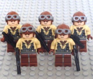 Lego Star Wars Mini Figure   Naboo Fighter Pilot 5 pack Army Builder (Approximately 45mm / 1.8 Inches Tall) Toys & Games