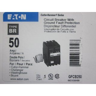 Cutler Hammer GFCB250 2P 50AMP 120/240V GFI Circuit Breaker for BR Series Panel (Does not Fit in a Cutler Hammer CH Series Panel): Gfci Circuit Breaker: Industrial & Scientific