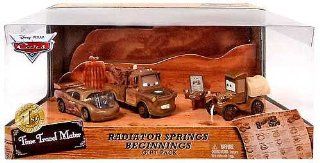 Disney Cars Time Travel Mater Radiator Springs Beginnigs Die Cast 3 Car Set   Limited Theme Park Exclusive Anniversary Edition: Toys & Games