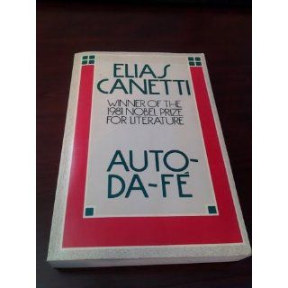 Auto da F: Elias Canetti, D. V. Wedgewood: 9780374518790: Books