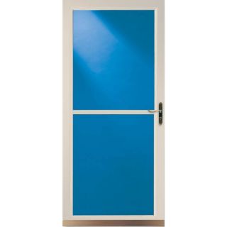 LARSON Almond Tradewinds Full View Tempered Glass Storm Door (Common: 81 in x 32 in; Actual: 80.71 in x 33.56 in)