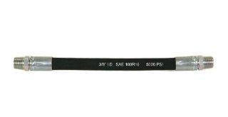 Abbott Rubber 1960 0375 24 5000 PSI High Pressure Hydraulic Hose, 3/8 by 24 Inch Length with 3/8 Inch NPT Males on Both Ends, Black : Garden Hoses : Patio, Lawn & Garden
