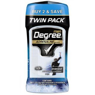Degree Men Invisible Solid Deodorant, Adrenaline Series,Everest, Twin Pack, 5.4 Ounce: Health & Personal Care