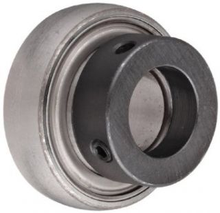 SKF YET 205 100 W Ball Bearing Insert, Eccentric Collar, Contact Seals, Non Relubricatable, Steel, 1" Bore, 52 mm OD, 15 mm Outer Ring Width Deep Groove Ball Bearings