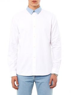Contrast collar cotton shirt  A.P.C.