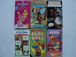 Kids and Children 6 Pack VHS Movies Care Bears, Gift of Caring & Bedtime, Little Bear Friends (4 Friend Filled Tales), Beatrix Potter in the World of Peter Rabbit Tailor Gloucester, Little Bear Between Friends   Birthday Soup   Invisible Little Bear  