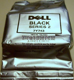 Genuine OEM Dell 7Y743 High Yield Series 2 Black (FN181) For Both Printers  A940 and A960  Factory Foil Sealed  Does Not include box.: Electronics