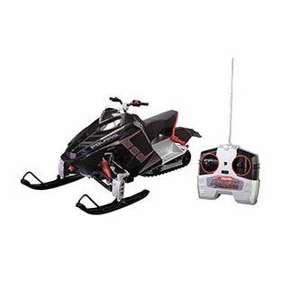 Polaris Rush Snow Mobile R/C Interchangeable Skis For Both Indoor and Outdoor Play Working Headlight, Taillight, Suspension: Toys & Games