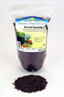 Organic Broccoli Sprouting Seeds   16 Oz (1 Lbs)  Organic  Edible Seed, Gardening, Hydroponics, Growing Salad Sprout & Food Storage  Brocolli Sprouts Contain Sulforaphane: Grocery & Gourmet Food
