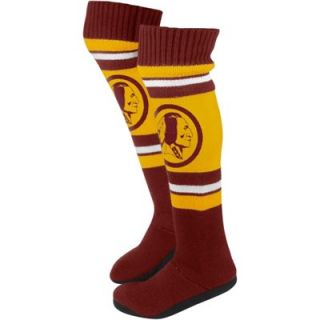 Washington Redskins Ladies Knit Knee Slipper Socks   Gold/Burgundy