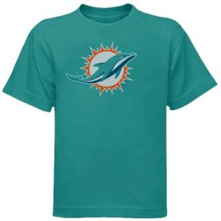 Miami Dolphins Preschool Team Logo T Shirt   Aqua