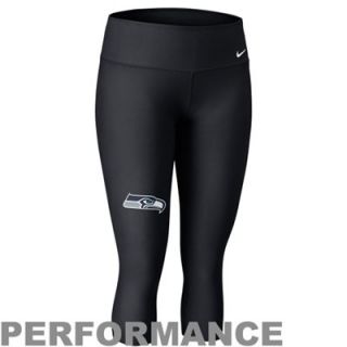 Nike Seattle Seahawks Ladies Performance Capri Pants   Black
