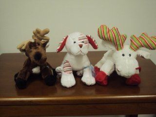 Webkinz Reindeer, Minty Moose & Peppermint Puppy 3 Piece Set Comes with Seale: Toys & Games