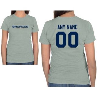 Denver Broncos Womens Custom Any Name & Number T Shirt