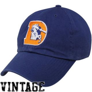 47 Brand Denver Broncos Cleanup Throwback Adjustable Hat   Royal Blue