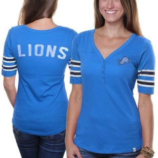 47 Brand Detroit Lions Ladies Playoff T shirt   Light Blue