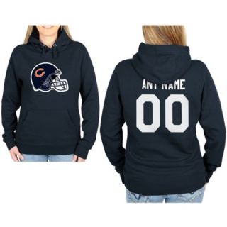 Chicago Bears Womens Custom Any Name & Number Hooded Sweatshirt