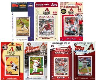 MLB Arizona Diamondbacks 7 Different Licensed Trading Card Team Set: Sports & Outdoors