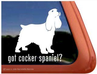 Got Cocker Spaniel? Vinyl Window Dog Decal Sticker: Automotive
