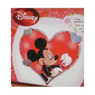 Disney Mickey Mouse Valentines Day Heart Lighted 12" Window Decor   Holiday Figurines