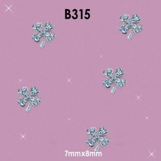 10x3D Nail Art Clear Rhinestones Silver Alloy Flowers Shaped Reusable DIY Decorations : Nail Decals Or Nail Decorations : Beauty