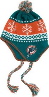 NFL '47 Brand Miami Dolphins Abomination Knit Beanie   Aqua/Orange: Clothing