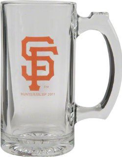 San Francisco Giants Beer Mug: 3D Logo Glass Tankard: Sports & Outdoors
