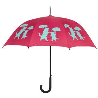 The San Francisco Umbrella Company Walking Stick Rain Umbrella, Wine Red and Turquoise: Pet Supplies