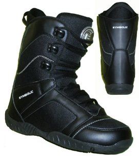 Symbolic Mission Mens Snowboard Boots Size 14 Black : Sports & Outdoors