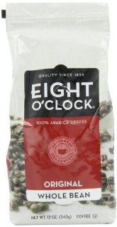 Eight O'Clock Coffee, Original Whole Bean, 12 Ounce Bag (Pack of 4) : Roasted Coffee Beans : Grocery & Gourmet Food