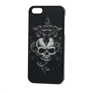 [Aftermarket Product] Skull Black 3D Flash Visual Effect Hard Case Back Cover Protector For iPhone 5: Cell Phones & Accessories