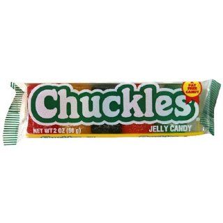 Chuckles Jelly Candy Even the name says FUN, 2 Ounce Bars (Pack of 24) : Gummy Candy : Grocery & Gourmet Food