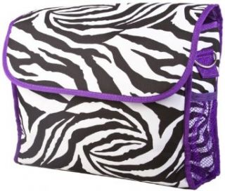 Ever Moda Purple Zebra Diaper Bag With Change Pad : Diaper Tote Bags : Baby