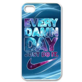 Hcasecove Creative Every Damn Day Just Do It Hard Plastic Cover Case for Apple Iphone4&4s HC 4: Cell Phones & Accessories