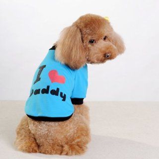 CheePet Pet Clothes I LOVE MY DADDY Dog T Shirt XL size, Excellent gift for dogs and dog lovers  Dog Sweater Daddy Girl 