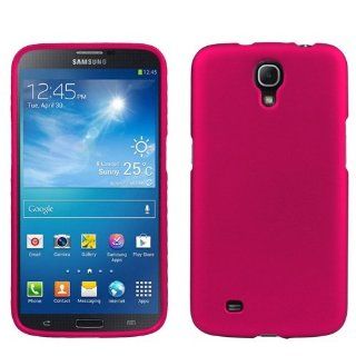 Magenta Pink Hard Shell Case Shield Cover + ATOM LED Keychain Light for Samsung Galaxy Mega (AT&T) Cell Phones & Accessories