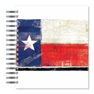ECOeverywhere Distressed Texas Flag Picture Photo Album, 18 Pages, Holds 72 Photos, 7.75 x 8.75 Inches, Multicolored (PA11864): Office Products