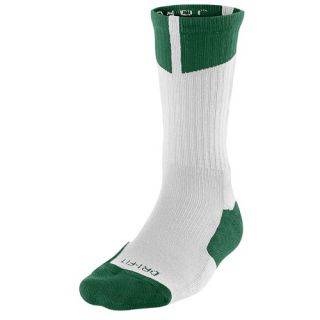 Jordan AJ Dri Fit Crew Socks   Mens   Basketball   Accessories   White/Gorge Green