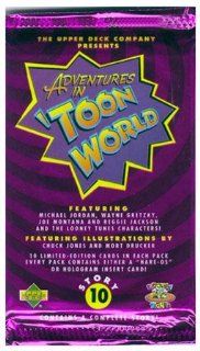 1993 Looney Tunes Adventures in Toon World Unopened Pack (10 cards/pack)   Every pack tells a complete story with Michael Jordan Wayne Gretzky Joe Montana & more: Toys & Games
